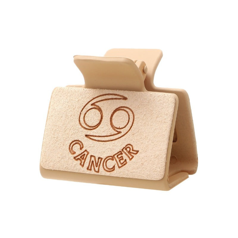 Wholesale Western Style Twelve Zodiac Carved Hair Clips